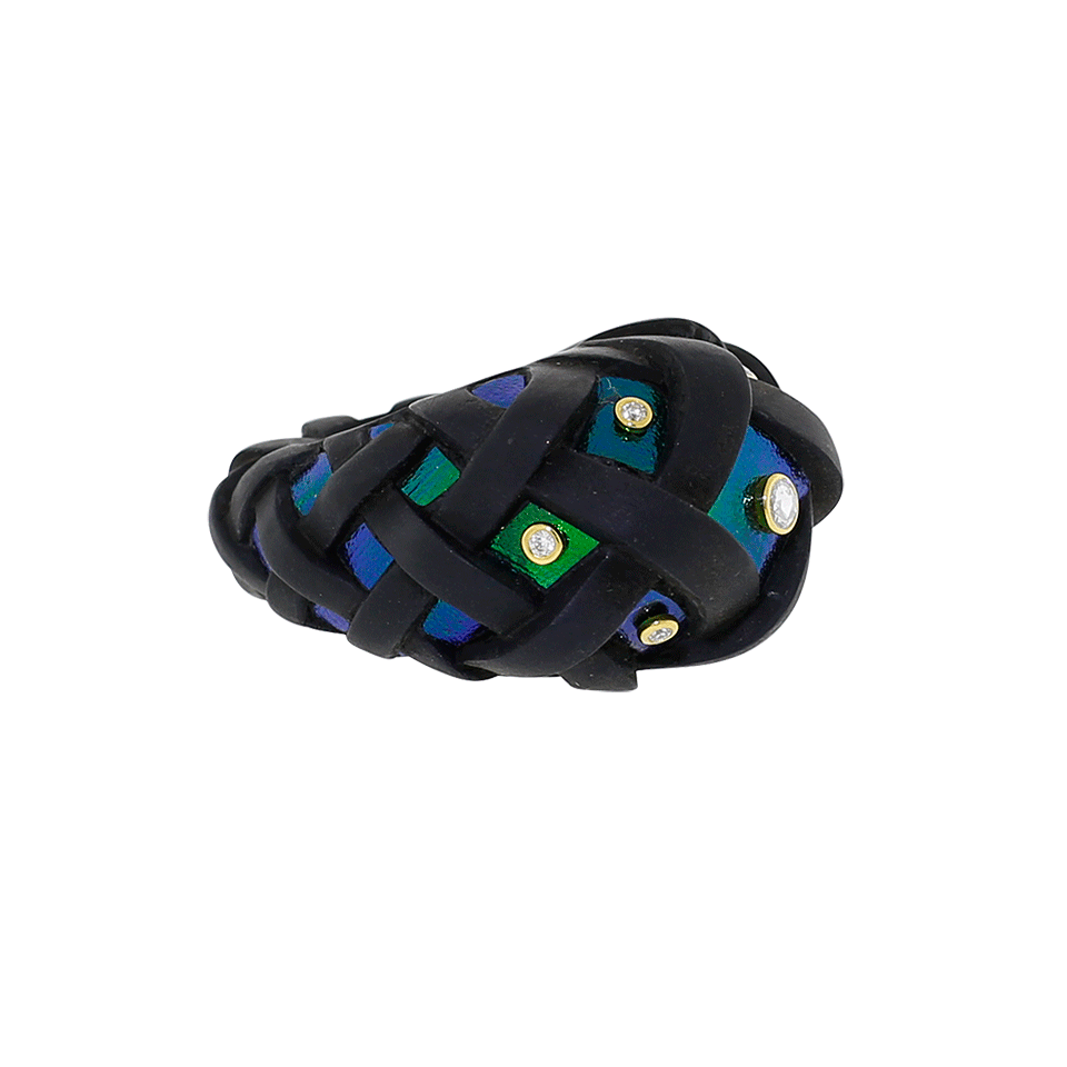 LOTUS ARTS de VIVRE-Blackwood Baskey Scarab Ring-YELLOW GOLD
