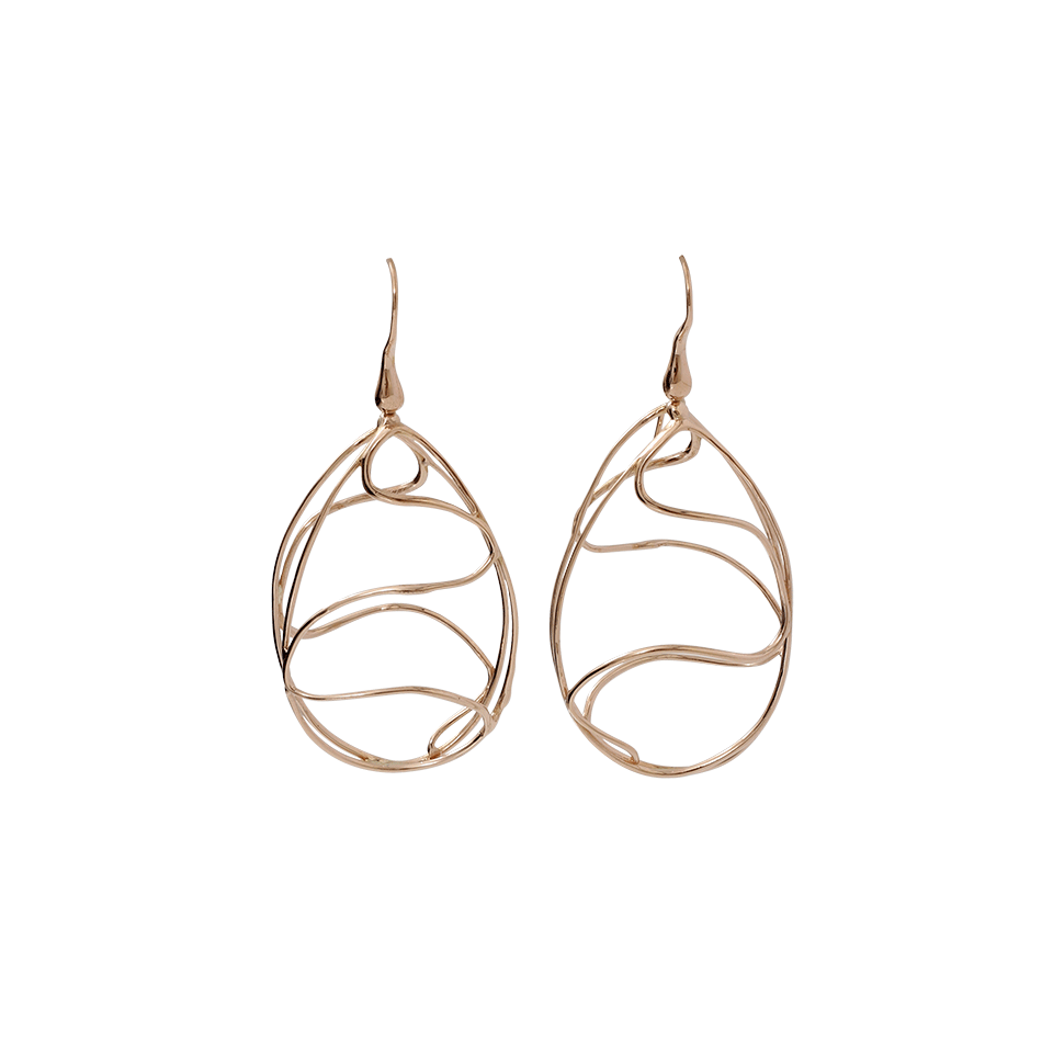 LUCIFER VIR HONESTUS-Cicaloni Openwork Earrings-ROSE GOLD