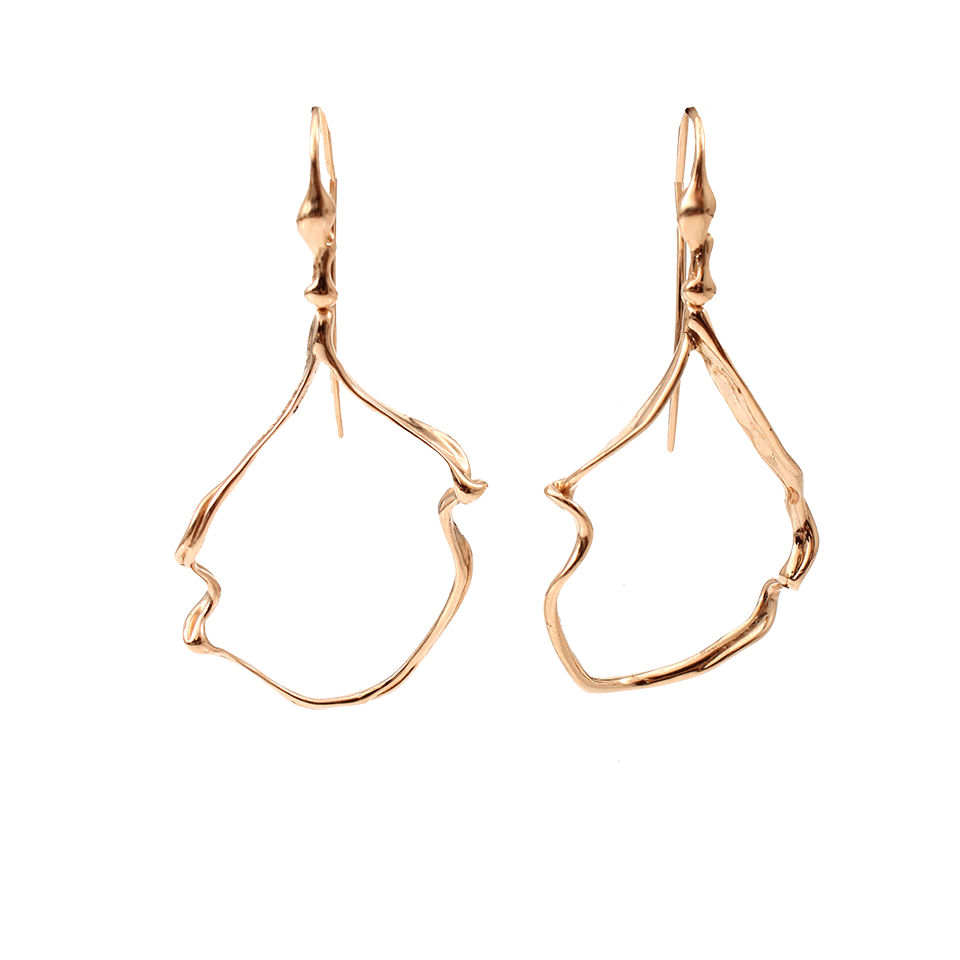 LUCIFER VIR HONESTUS-Medium Nastrino Earrings-ROSE GOLD