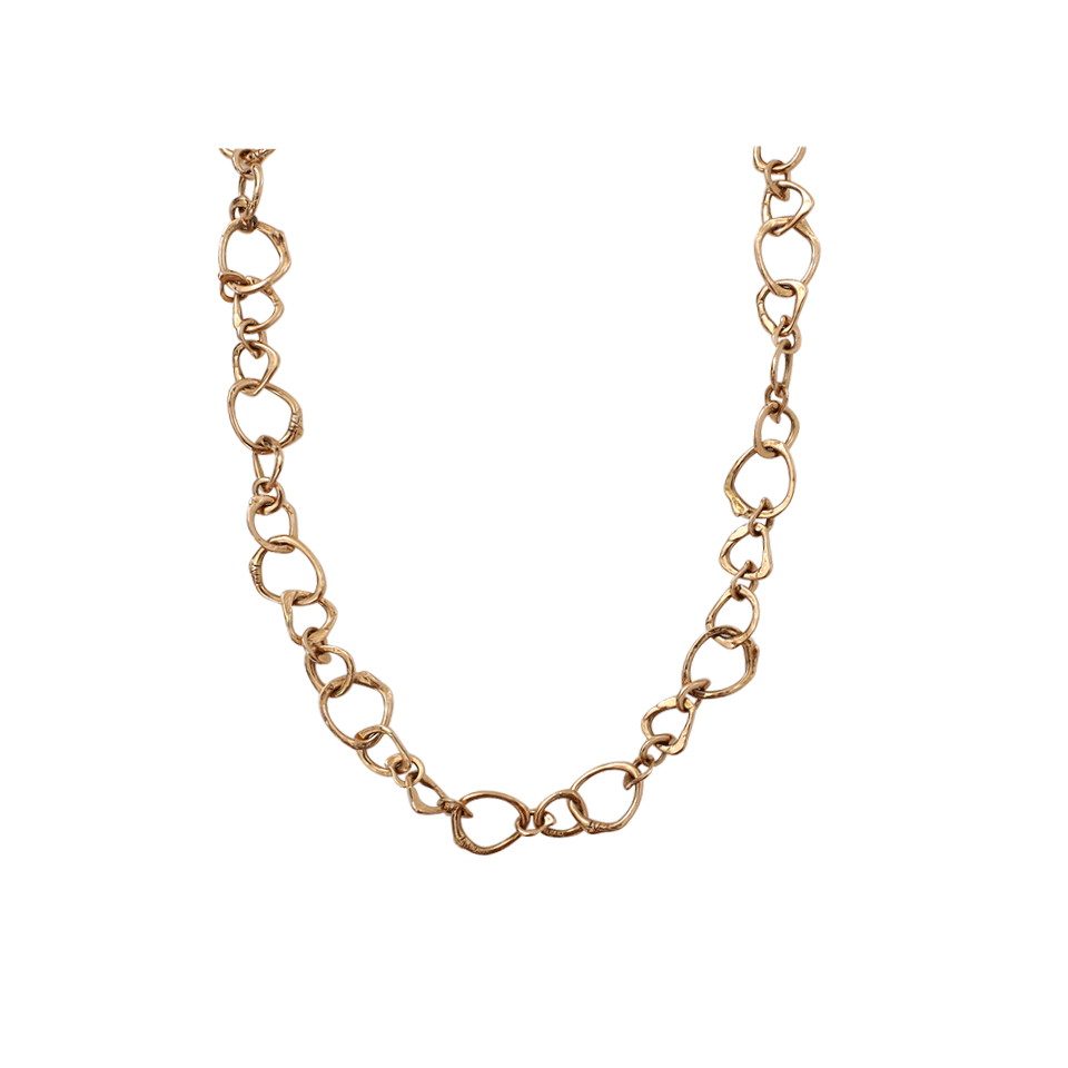 LUCIFER VIR HONESTUS-Gold Link Chain Necklace-ROSE GOLD