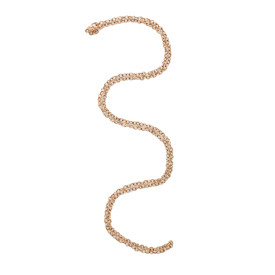 LUCIFER VIR HONESTUS-Micro Rose Gold Chain Necklace-ROSE GOLD