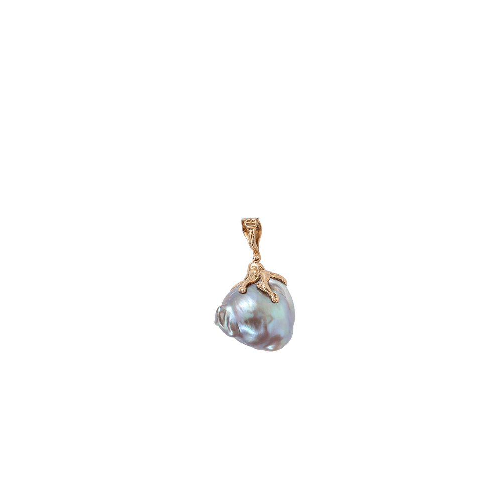 LUCIFER VIR HONESTUS-Freshwater Pearl Pendant-ROSE GOLD