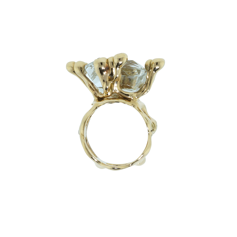LUCIFER VIR HONESTUS-Parrocchino Natural Topaz Ring-ROSE GOLD