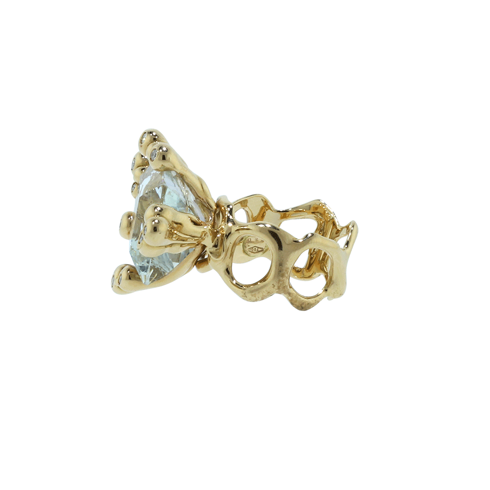 LUCIFER VIR HONESTUS-Parrocchino Natural Topaz Ring-ROSE GOLD