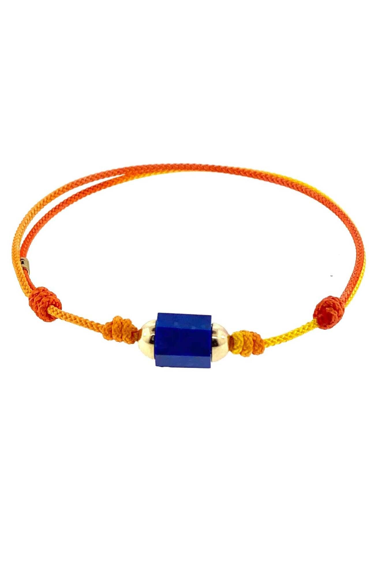 LUIS MORAIS-Hexagon Lapis Bolt Cord Bracelet-YELLOW GOLD