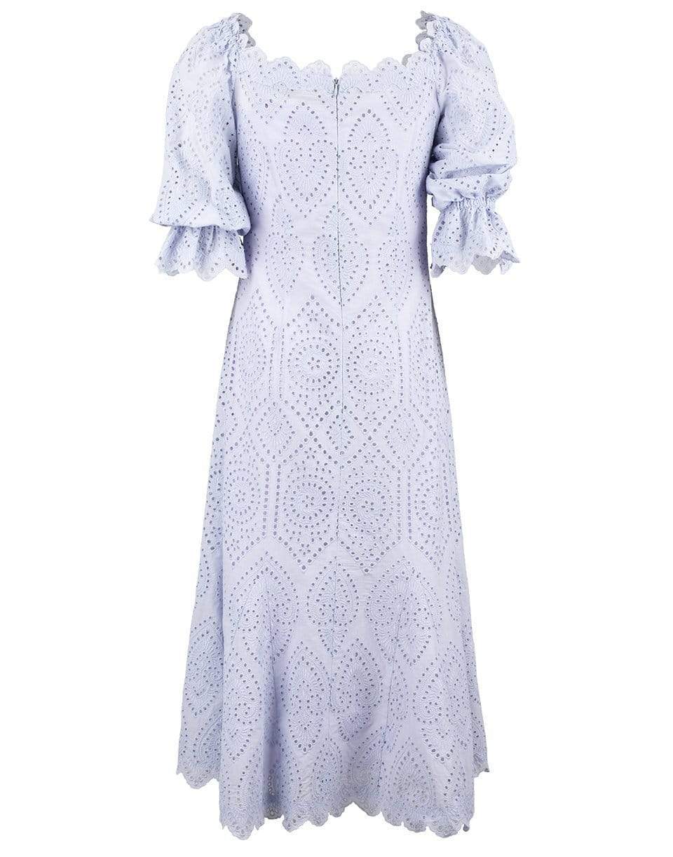 LUISA BECCARIA-Lucilla Lilac Eyelet Cotton Dress-