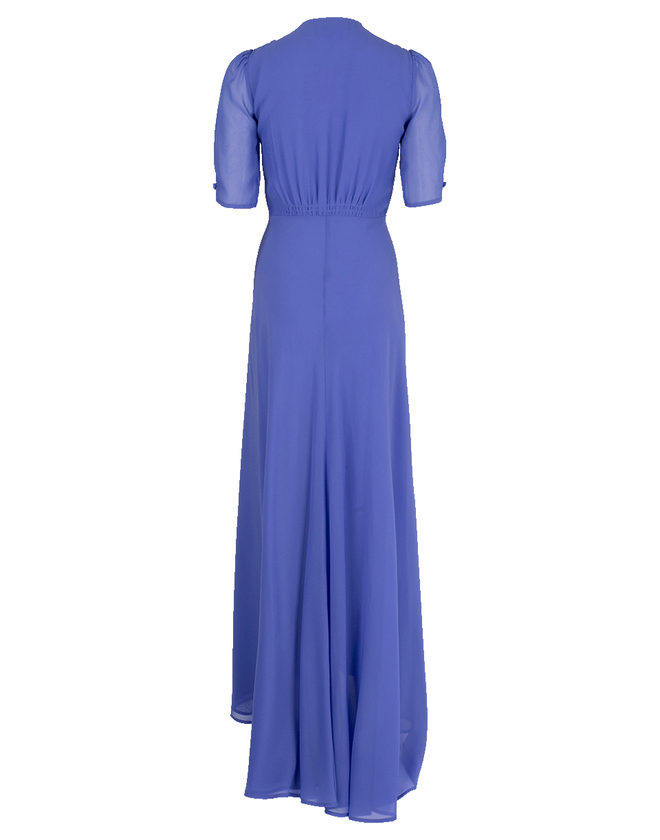 LUISA BECCARIA-Double Lined Slit Maxi Dress-
