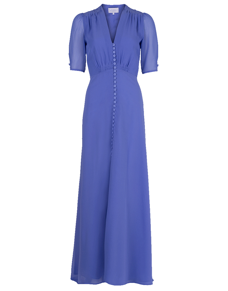 LUISA BECCARIA-Double Lined Slit Maxi Dress-