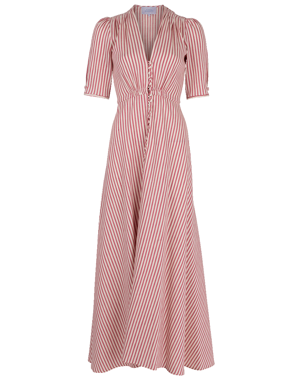 LUISA BECCARIA-Front Slit Maxi Dress-