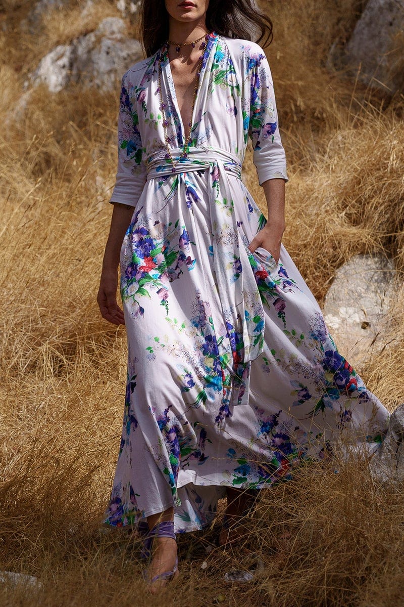 LUISA BECCARIA-Floral Printed Luisa Dress-