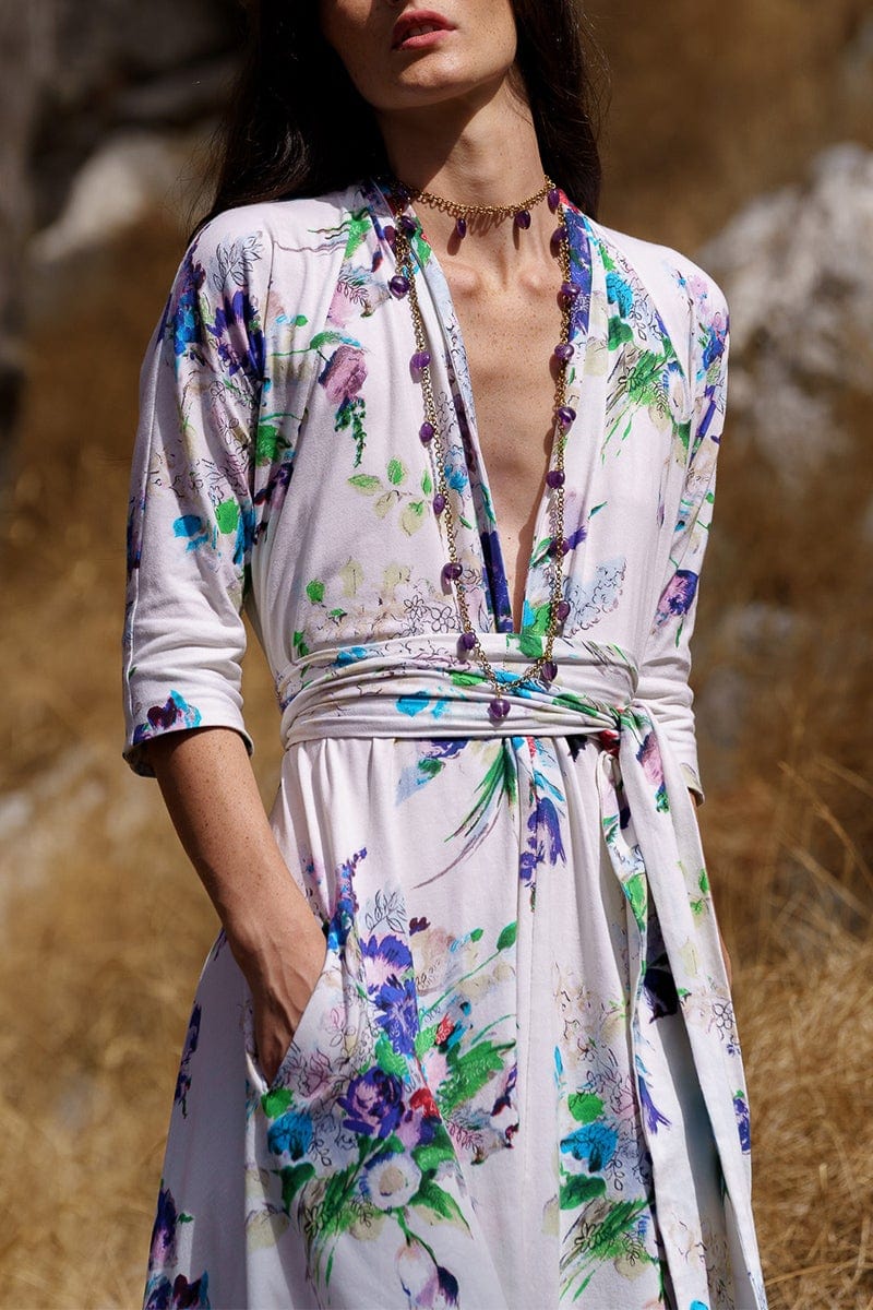 LUISA BECCARIA-Floral Printed Luisa Dress-