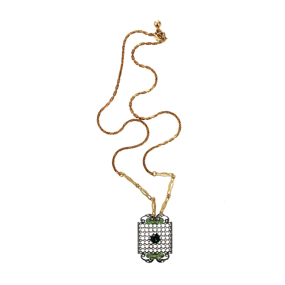 LULU FROST-Long Brass Chain Necklace-MULTI
