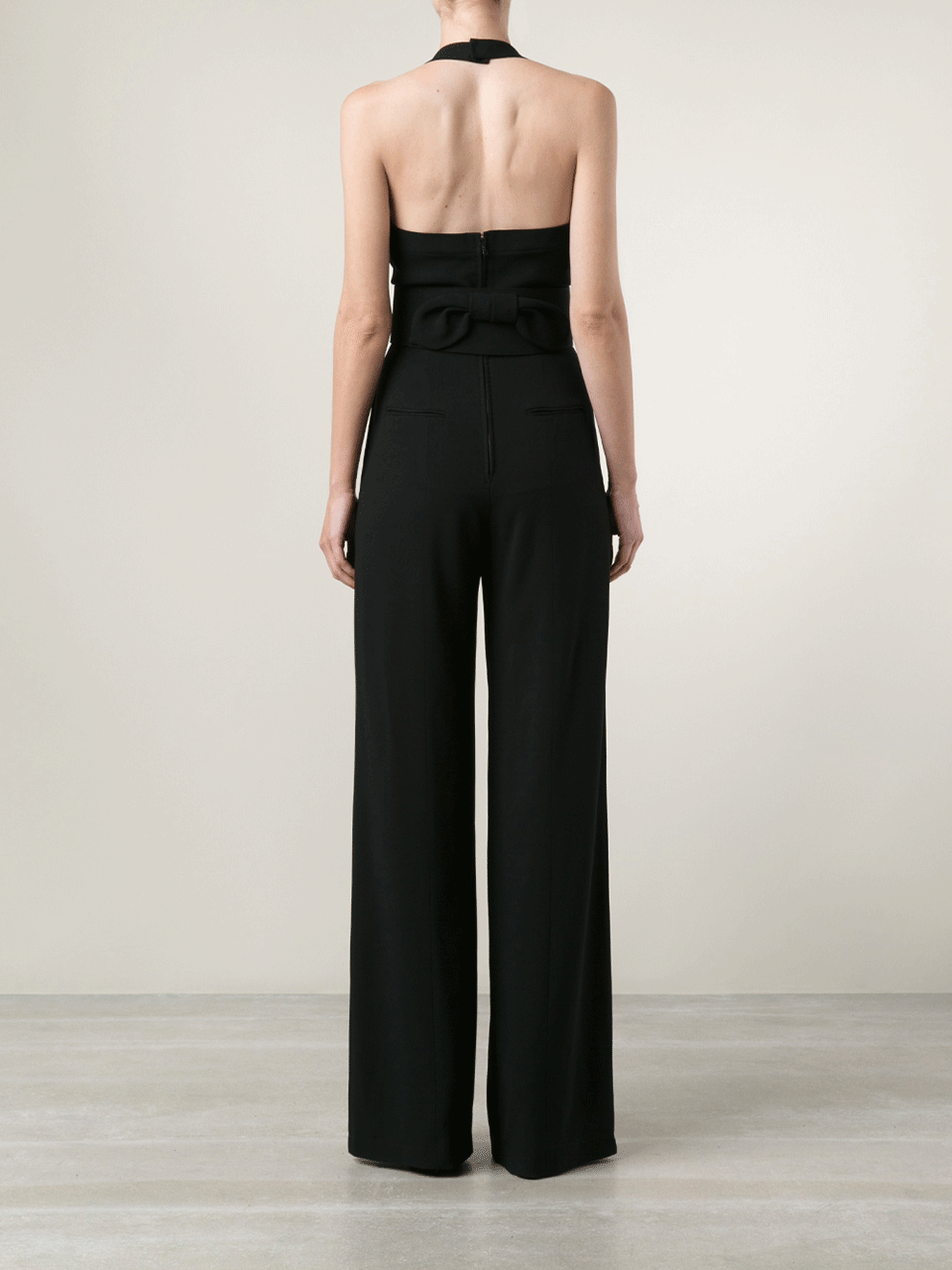 L'WREN SCOTT-Halter Jumpsuit With Belt-