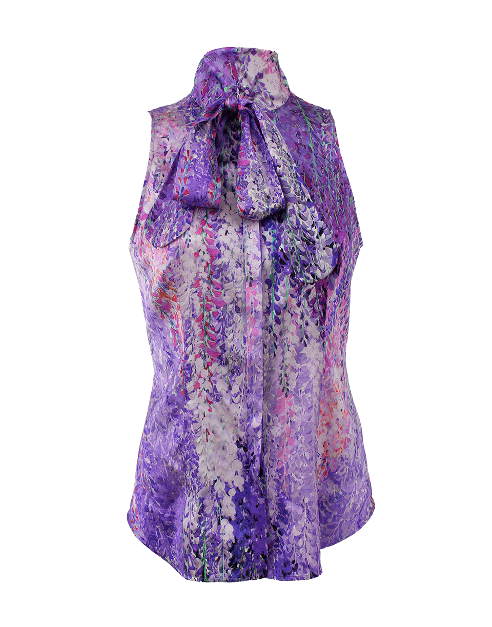 L'WREN SCOTT-Tie Neck Floral Blouse-