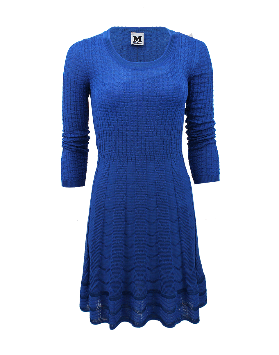 M MISSONI-Long Sleeve Knit Dress-