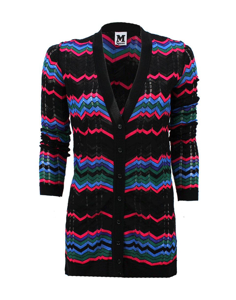 M MISSONI-Long Zig Zag Cardigan-