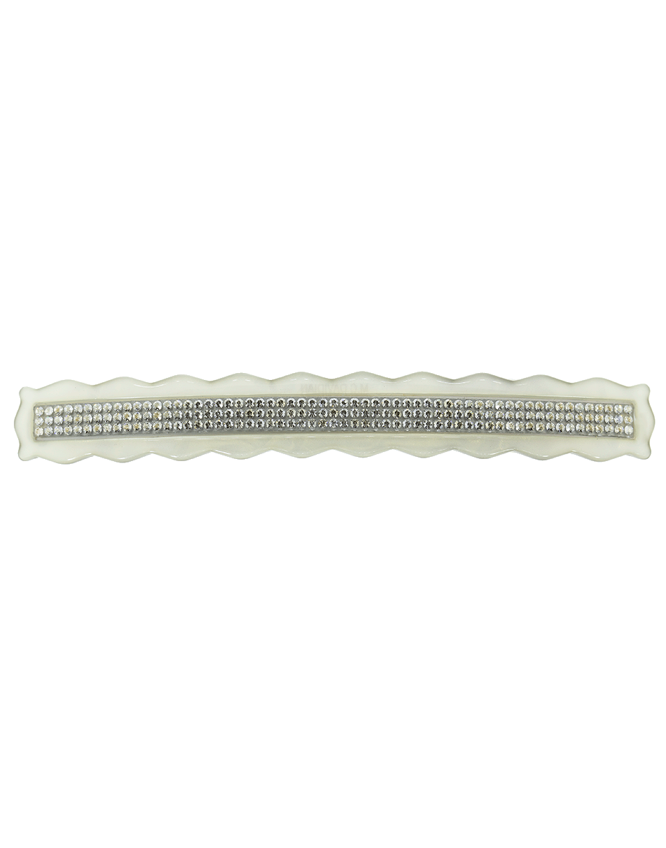 M. C. DAVIDIAN-Long Crystal Barrette-GREY