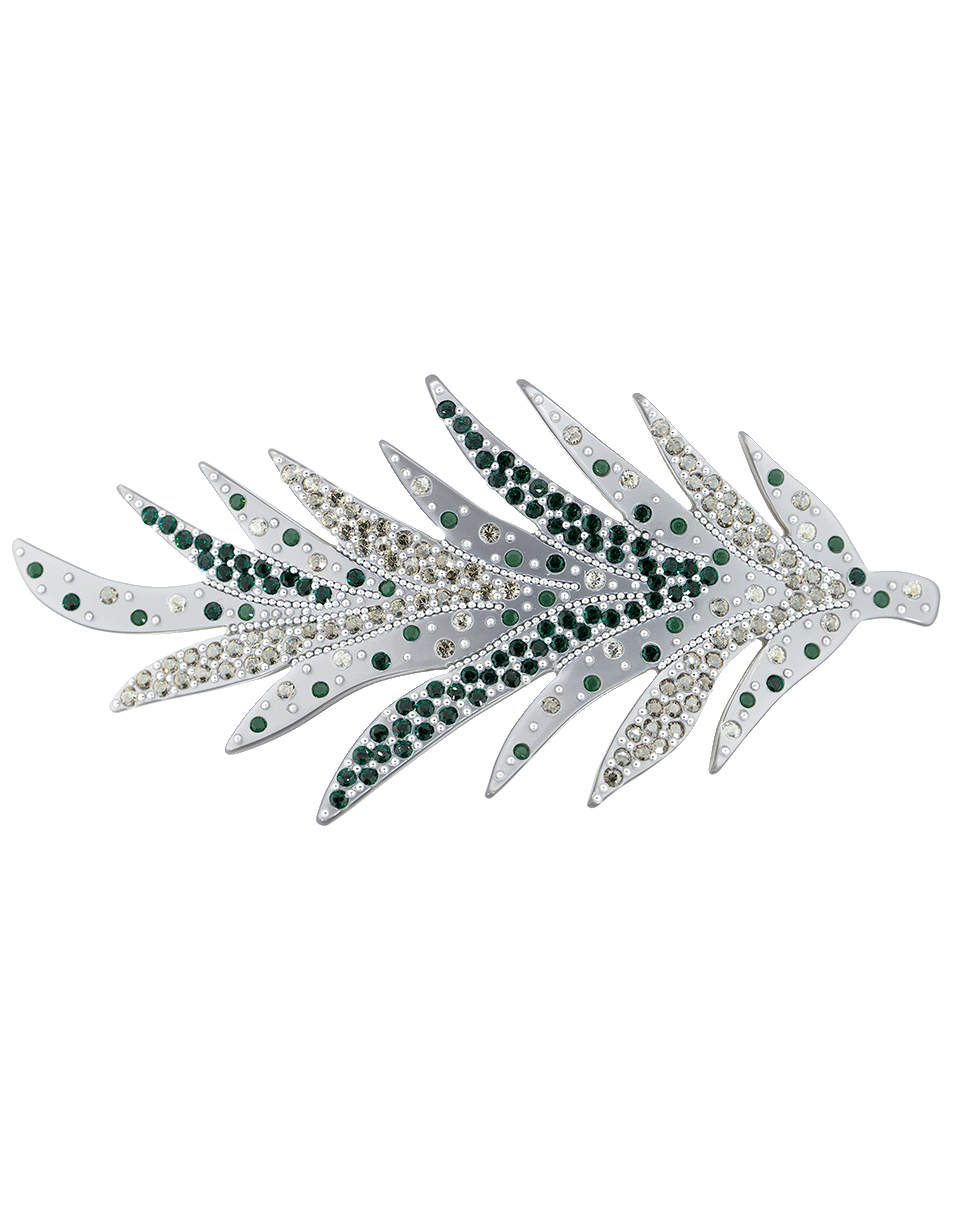 M. C. DAVIDIAN-Single Feather Hairclip-GREY
