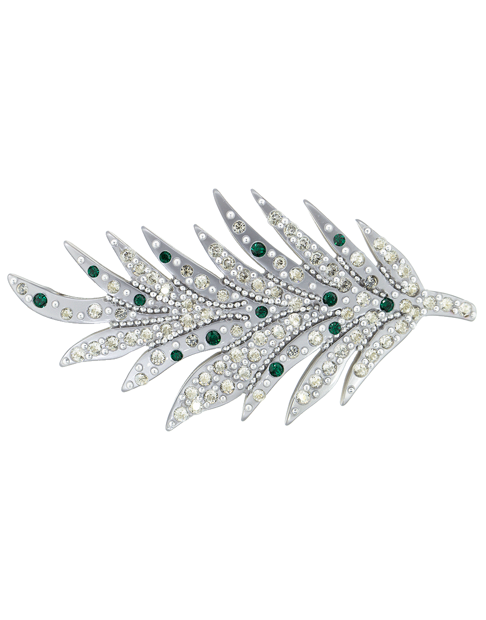 M. C. DAVIDIAN-Small Feather Hairclip-GREY