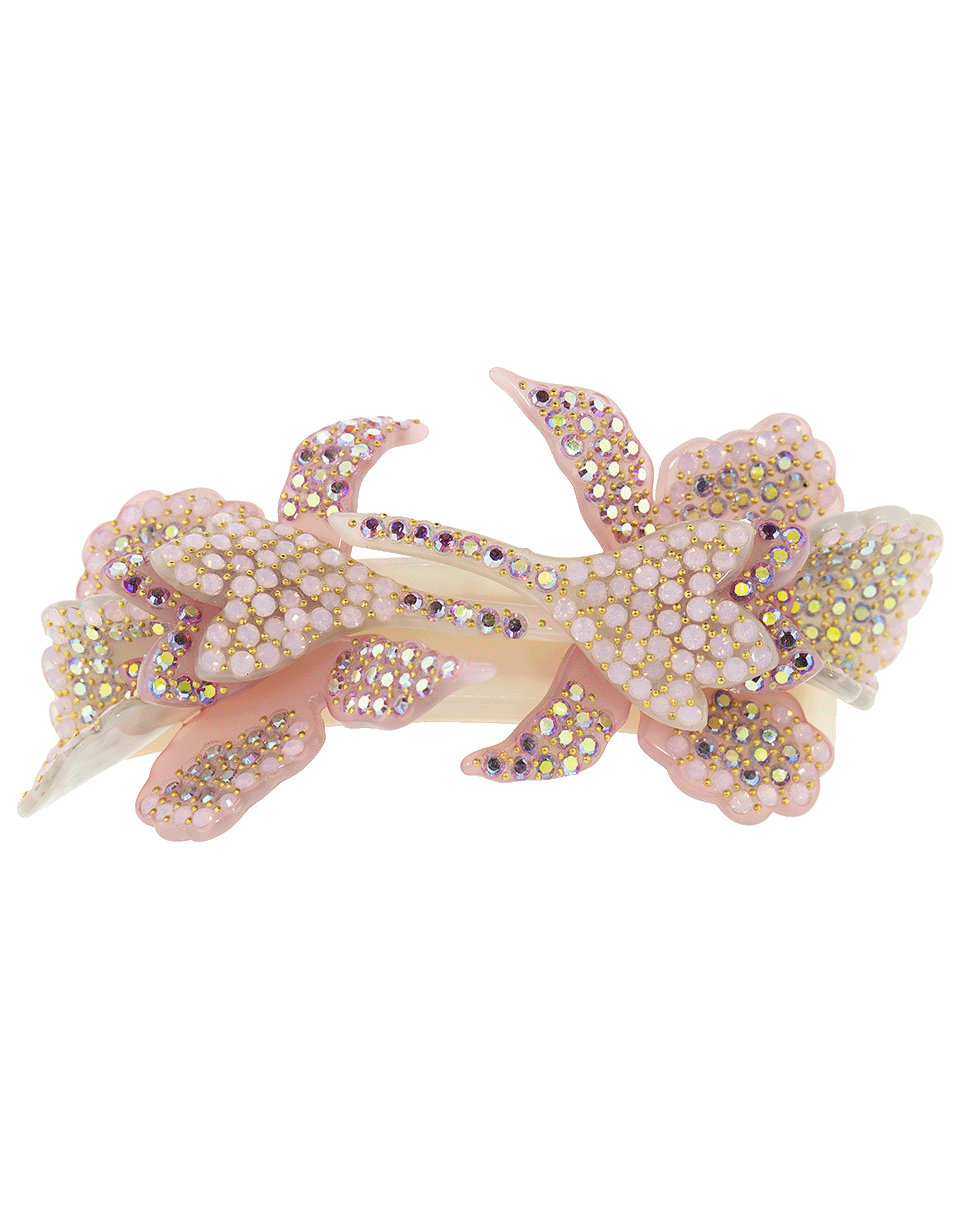 M. C. DAVIDIAN-Double Orchid Hairclip-PINK