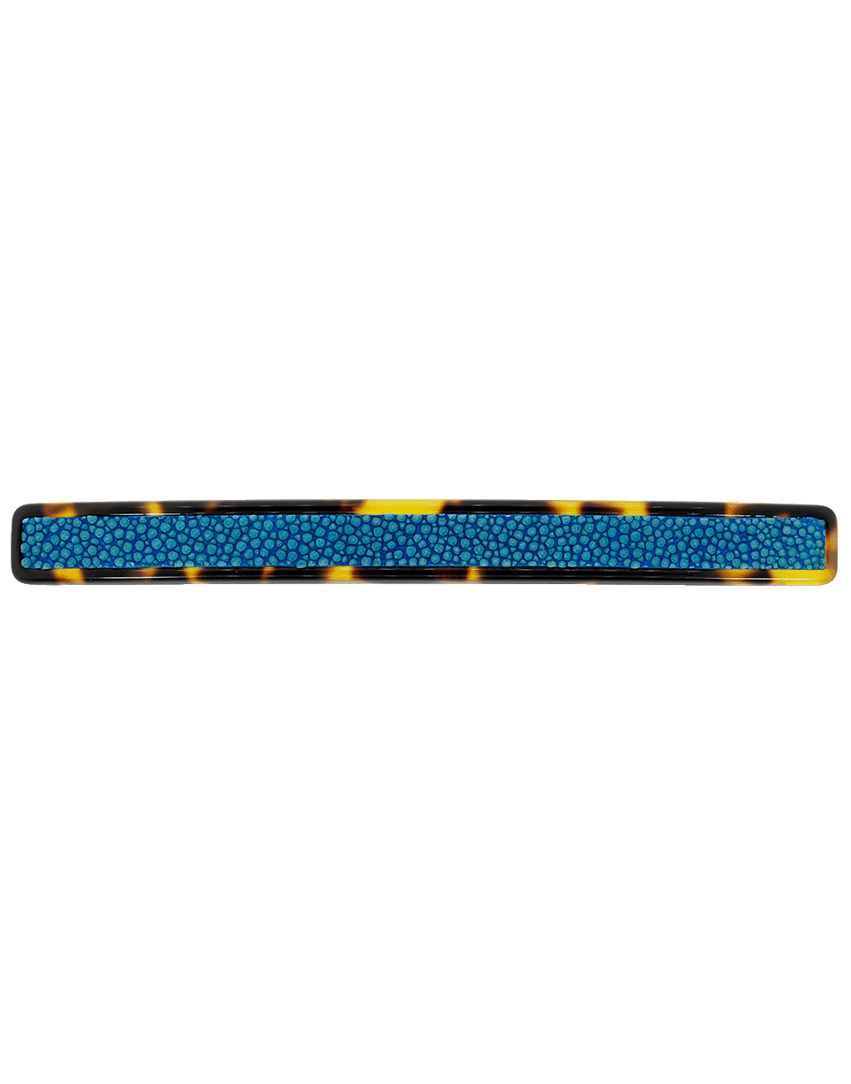 M. C. DAVIDIAN-Long Barrette with Stingray Detail-TORT/TRQ