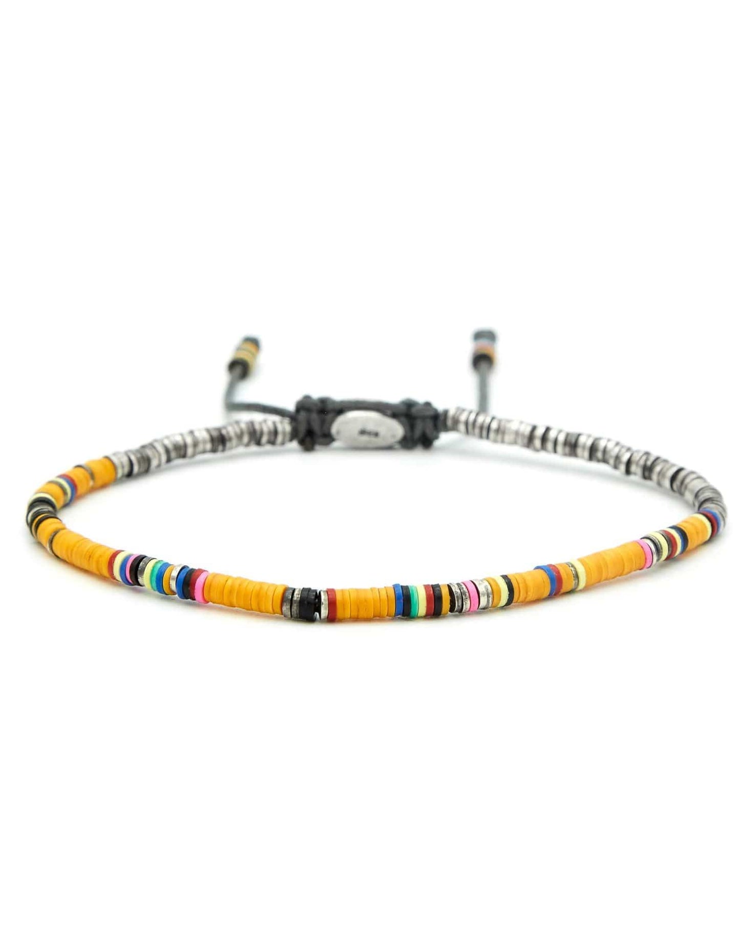 M. COHEN-Orange Ghanian Bracelet-SILVER