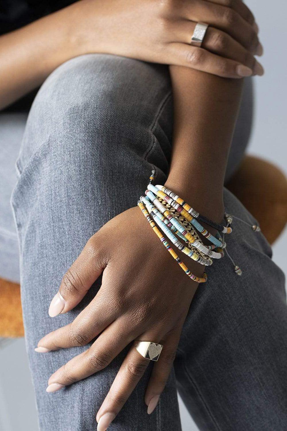 M. COHEN-The Boho Bracelet Black-SILVER