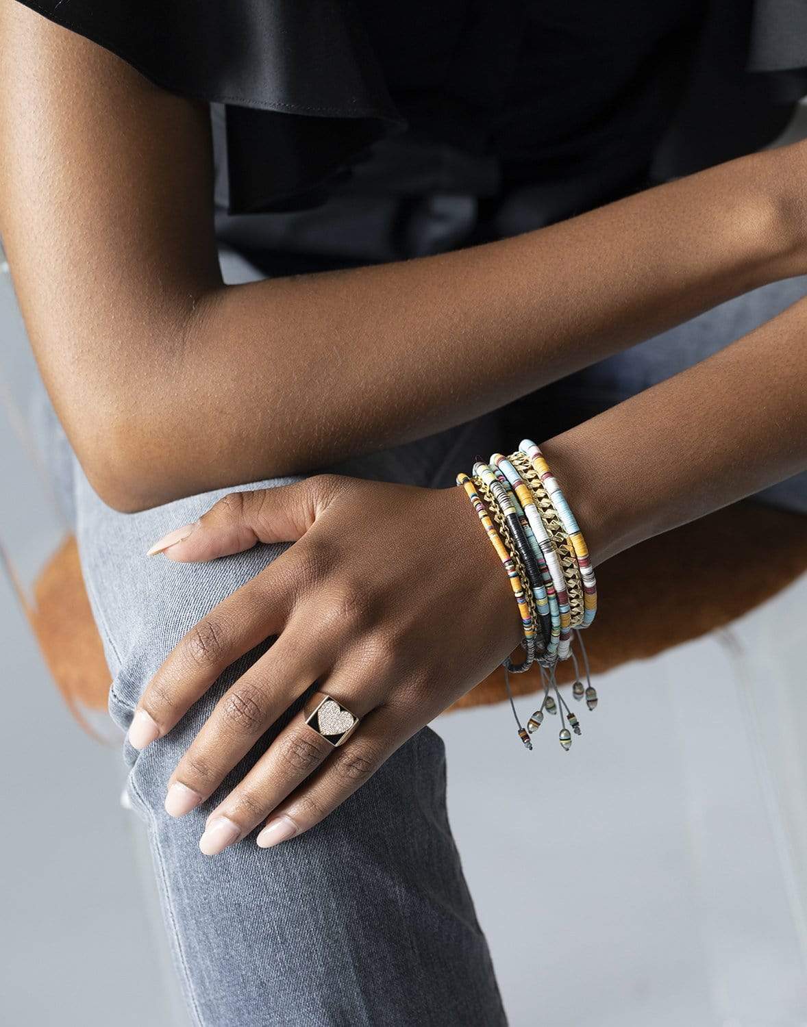 M. COHEN-The Boho Bracelet Light Blue-SILVER