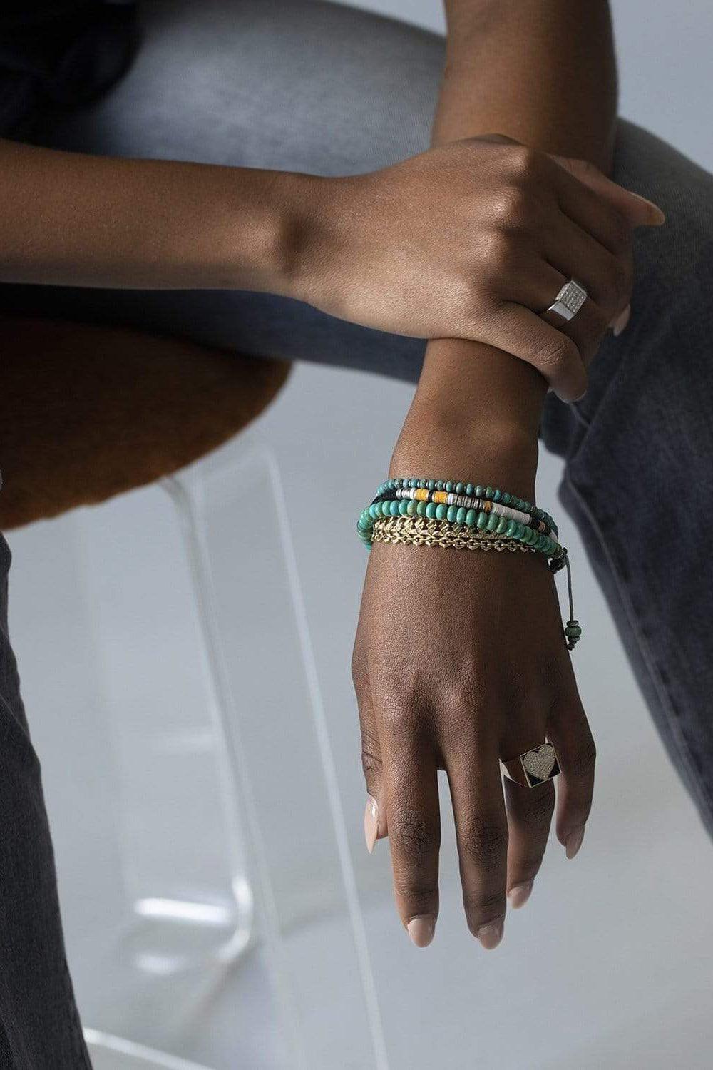 M. COHEN-The Boho Bracelet White-SILVER