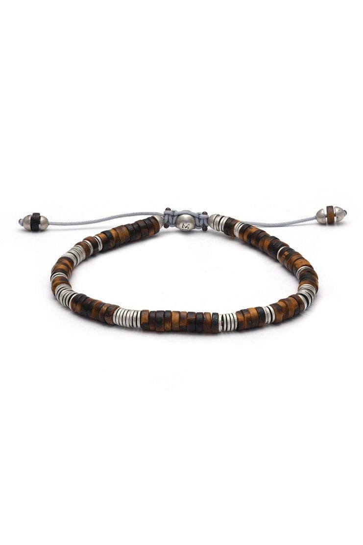 M. COHEN-Tigers Eye Azuli Bracelet-SILVER