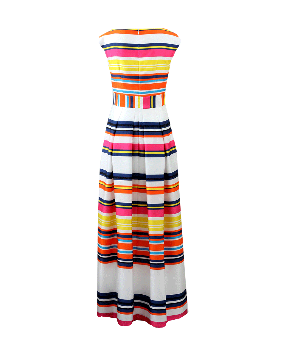 MAISON COMMON-Striped Cotton Blend Gown-