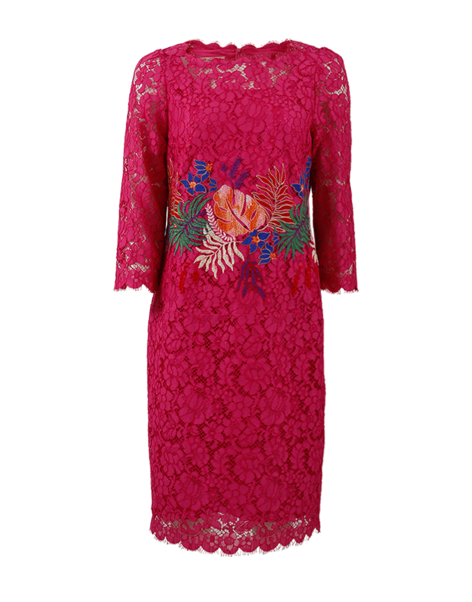 MAISON COMMON-Floral Lace Dress-