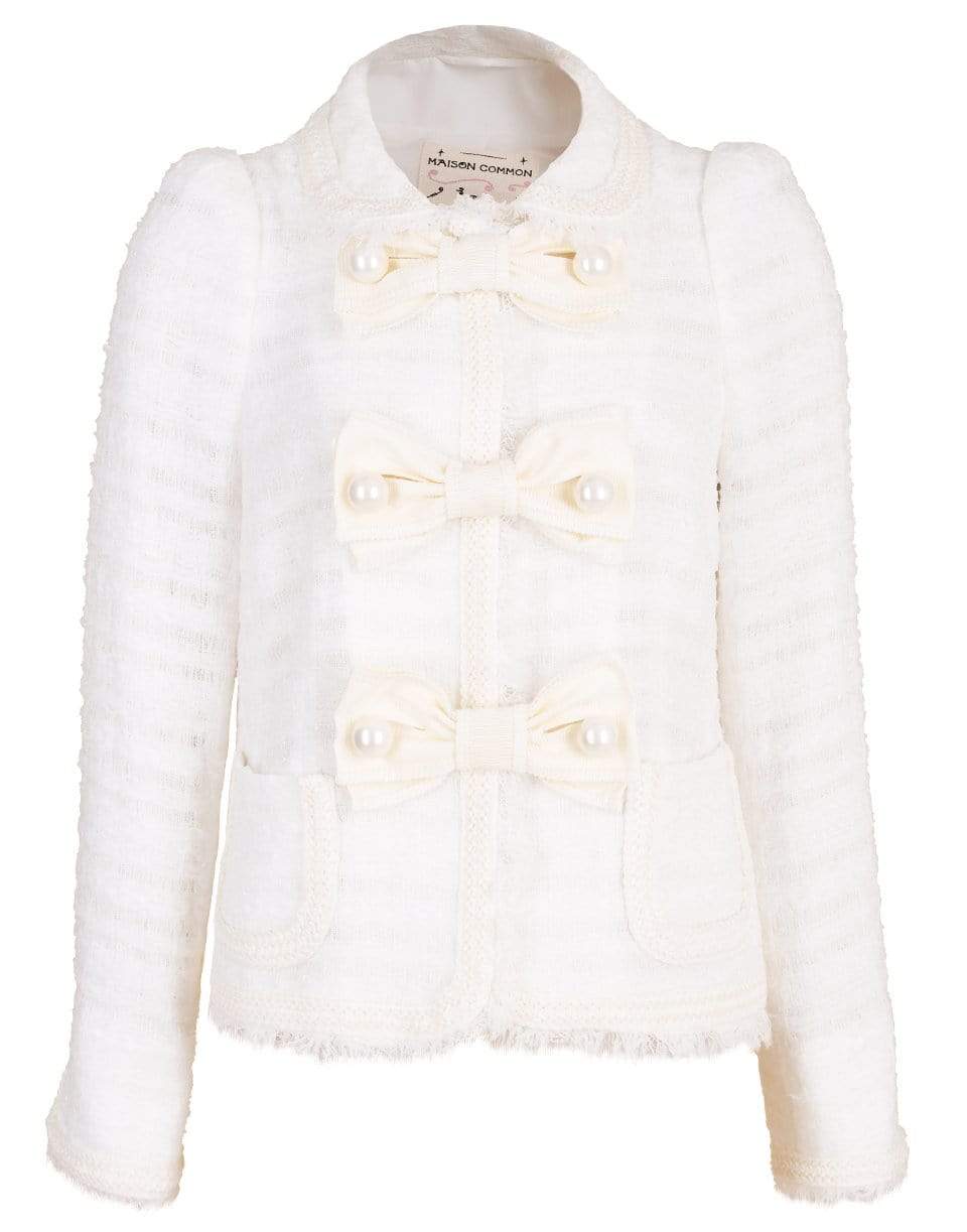 MAISON COMMON-Pearl Button Tweed Jacket-