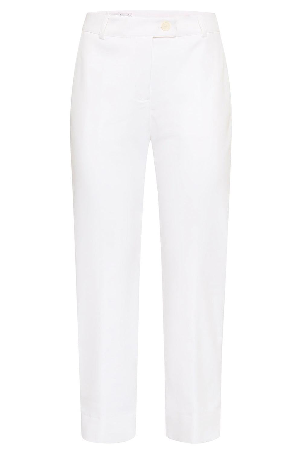 Tab Front Slim Ankle Pant-WHITE-34-CLOTHINGPANTCROPPED-MAISON COMMON