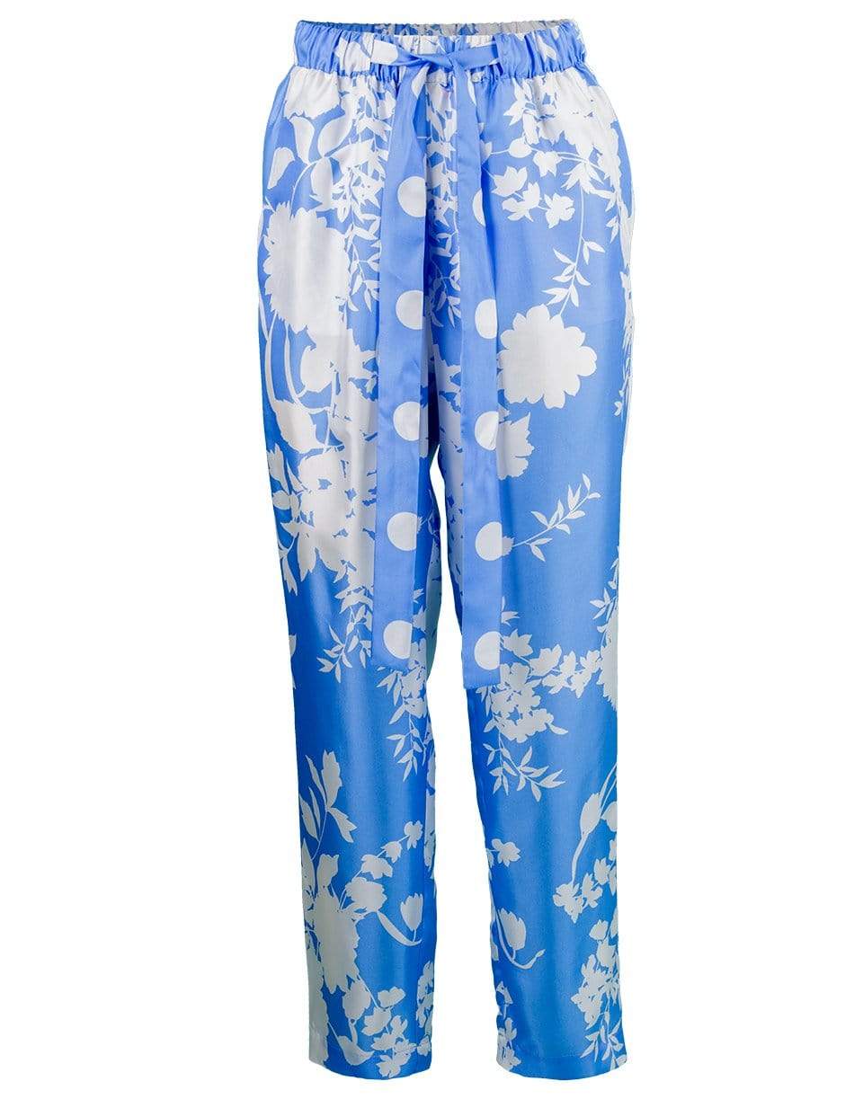 MAISON COMMON-Drawstring Printed Pant-