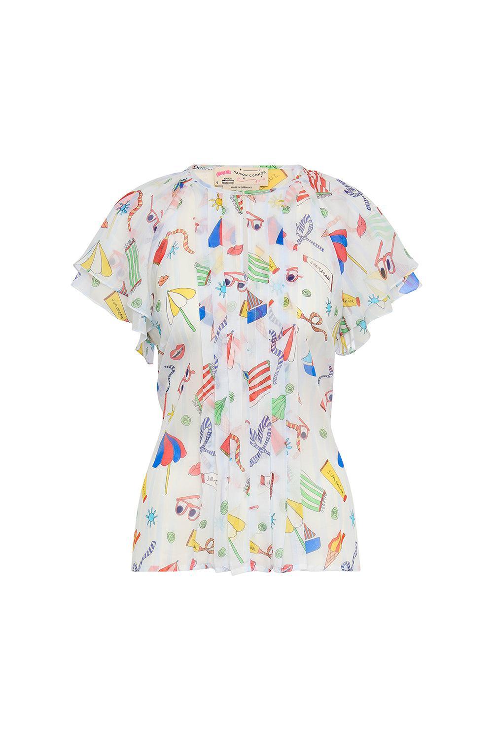 Flutter Sleeve Blouse