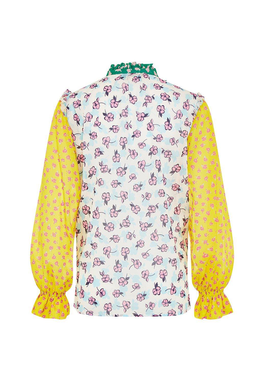 MAISON COMMON-Patchwork Blouse-MULTI