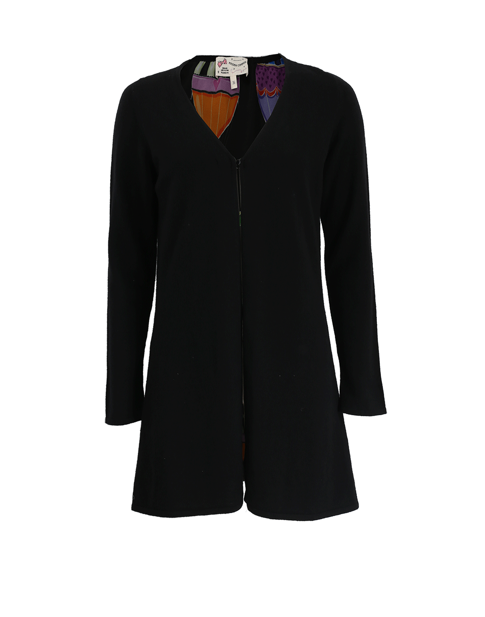 MAISON COMMON-Balloon Lined Cardigan-BLACK