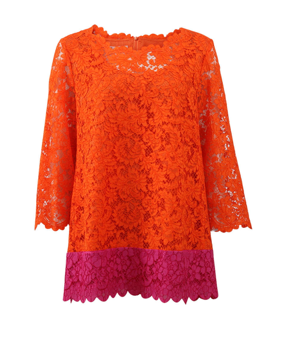 MAISON COMMON-Color Block Lace Tunic-