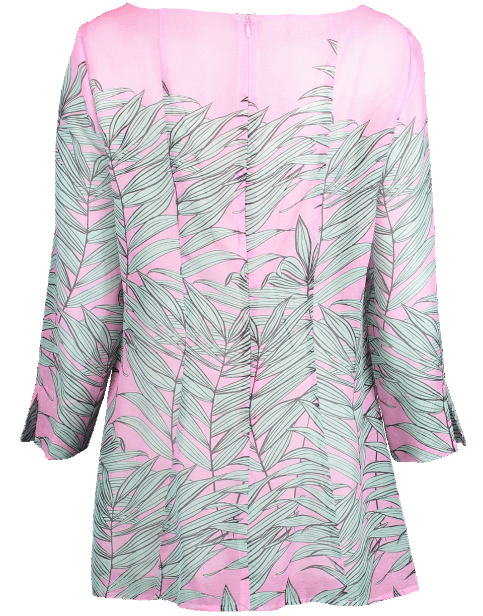 MAISON COMMON-Pleat Front Palm Print Tunic-