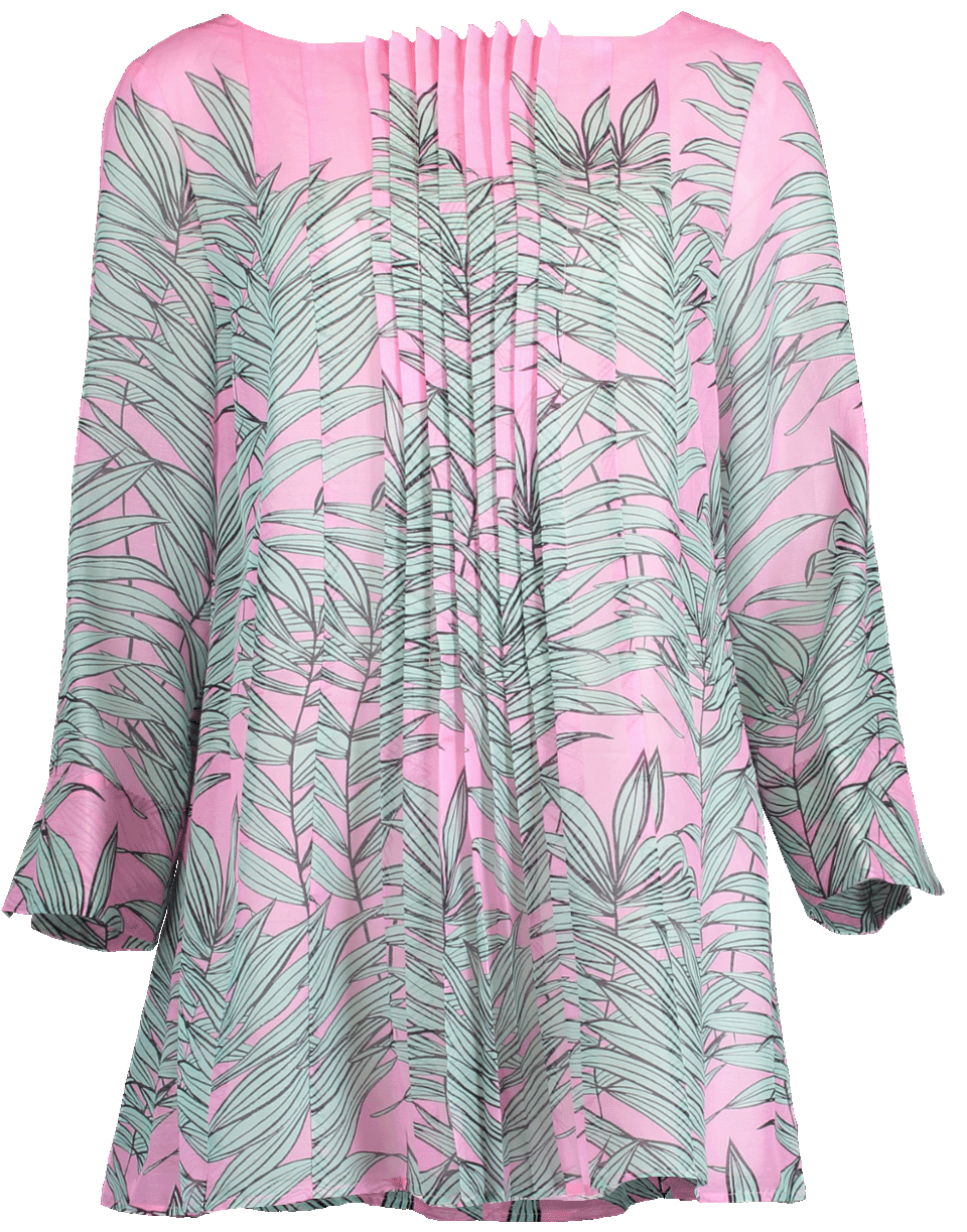 MAISON COMMON-Pleat Front Palm Print Tunic-