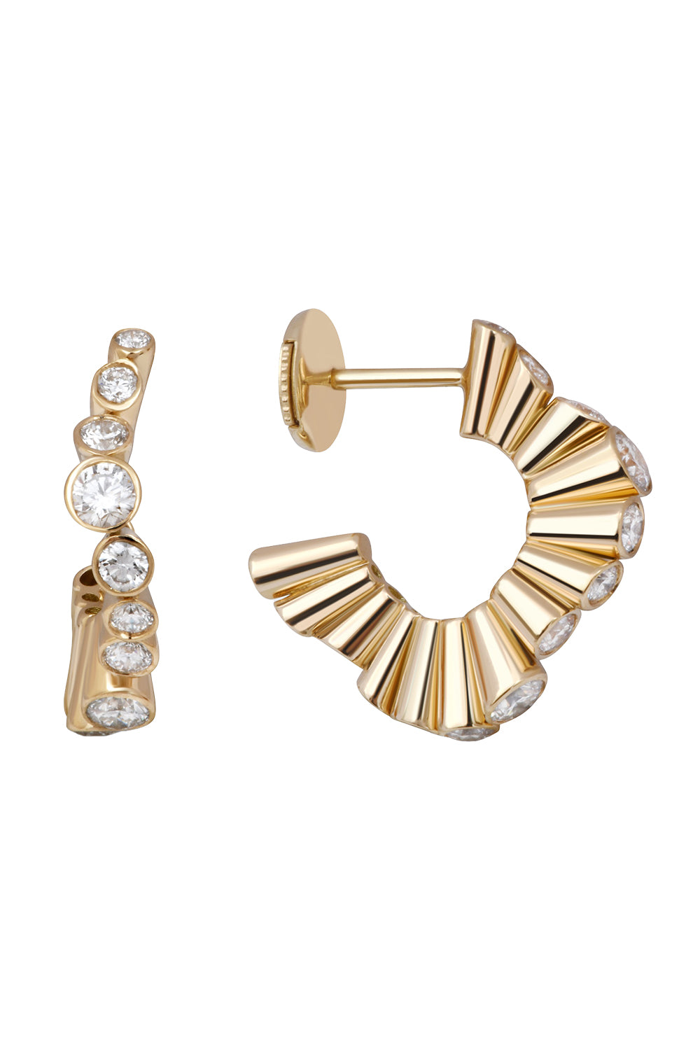 Diamond Serti Clos Earrings