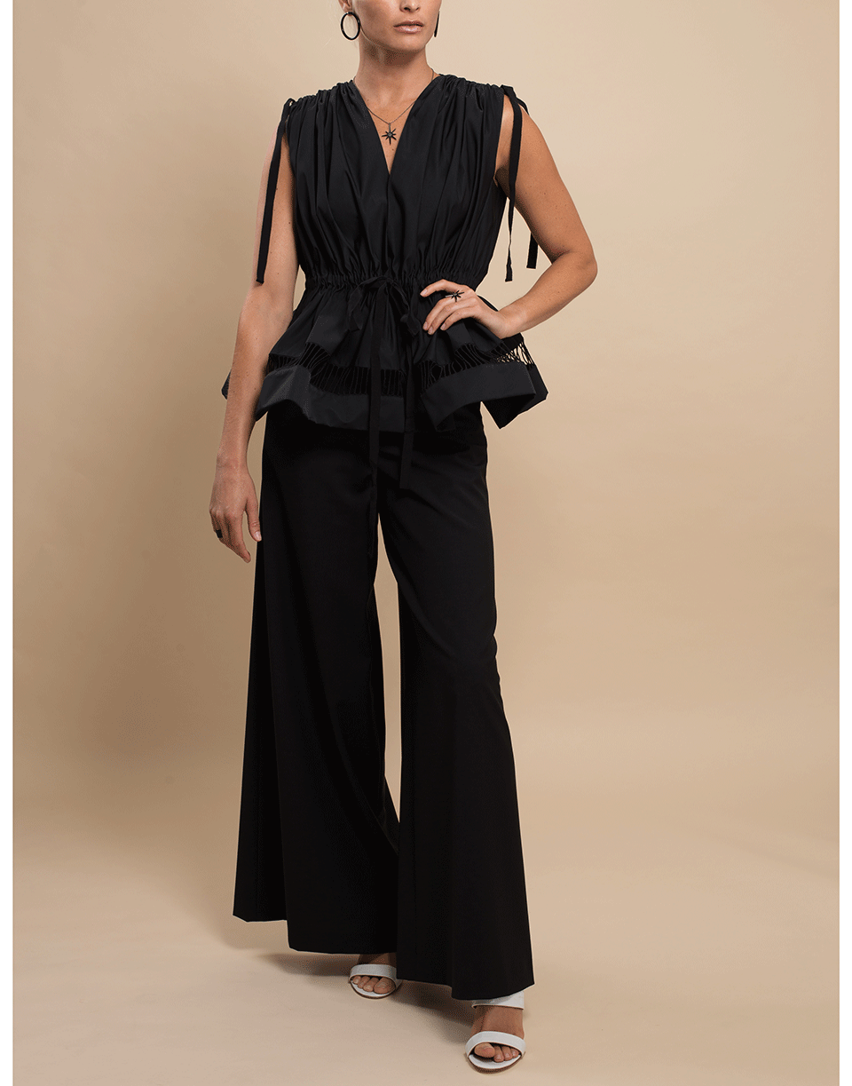 MAISON RABIH KAYROUZ-Black Wide Leg Pant-
