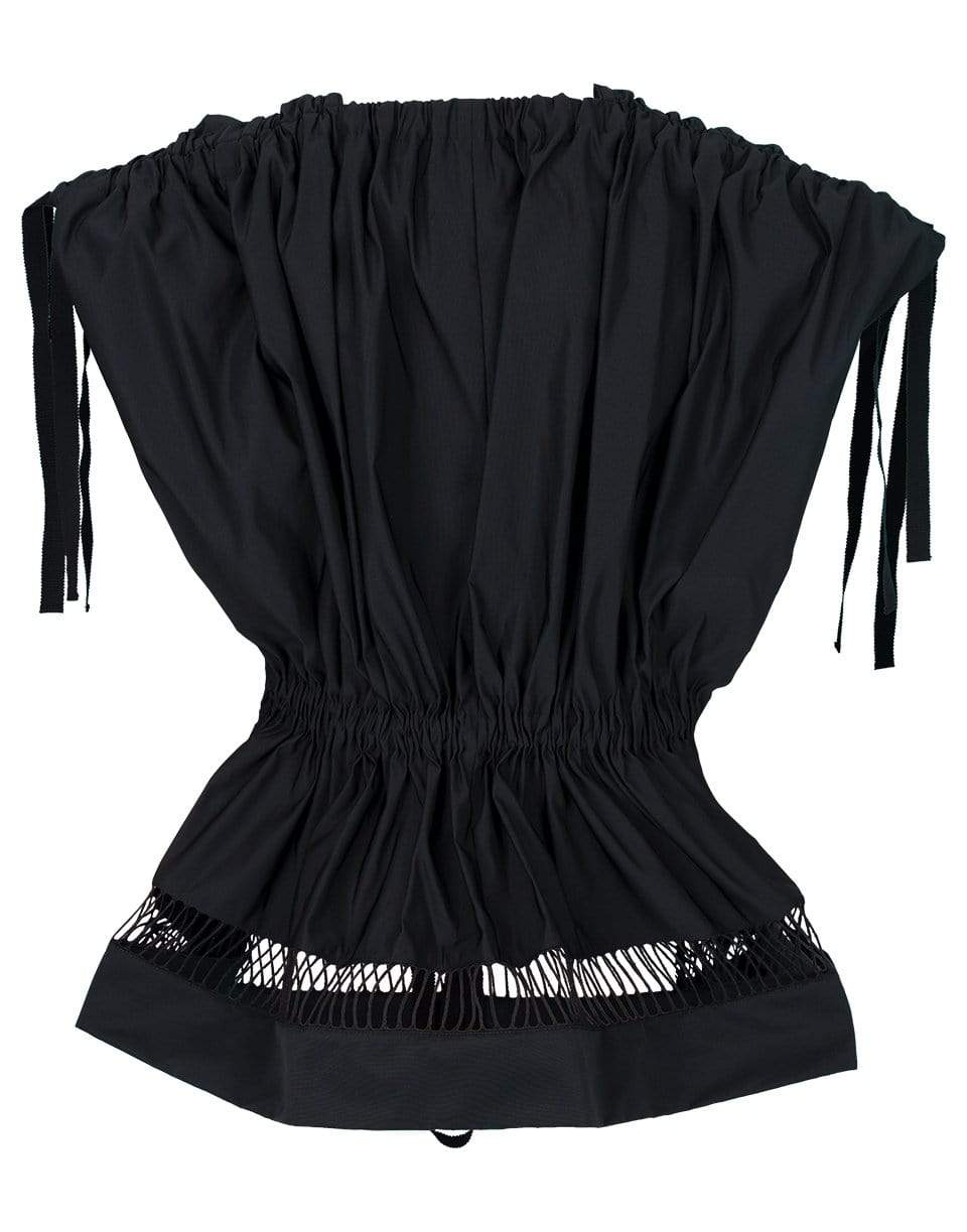 MAISON RABIH KAYROUZ-Faille Peplum Gathered Top-