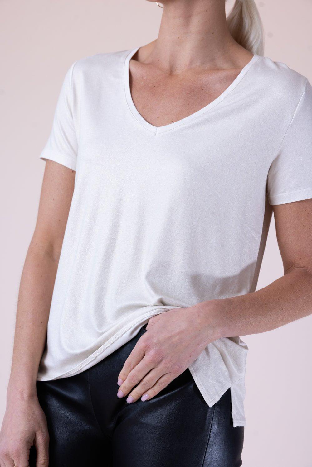 MAJESTIC FILATURES-Short Sleeve Relaxed Tee-