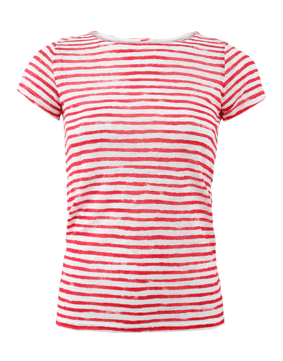MAJESTIC FILATURES-Striped Fitted Tee-
