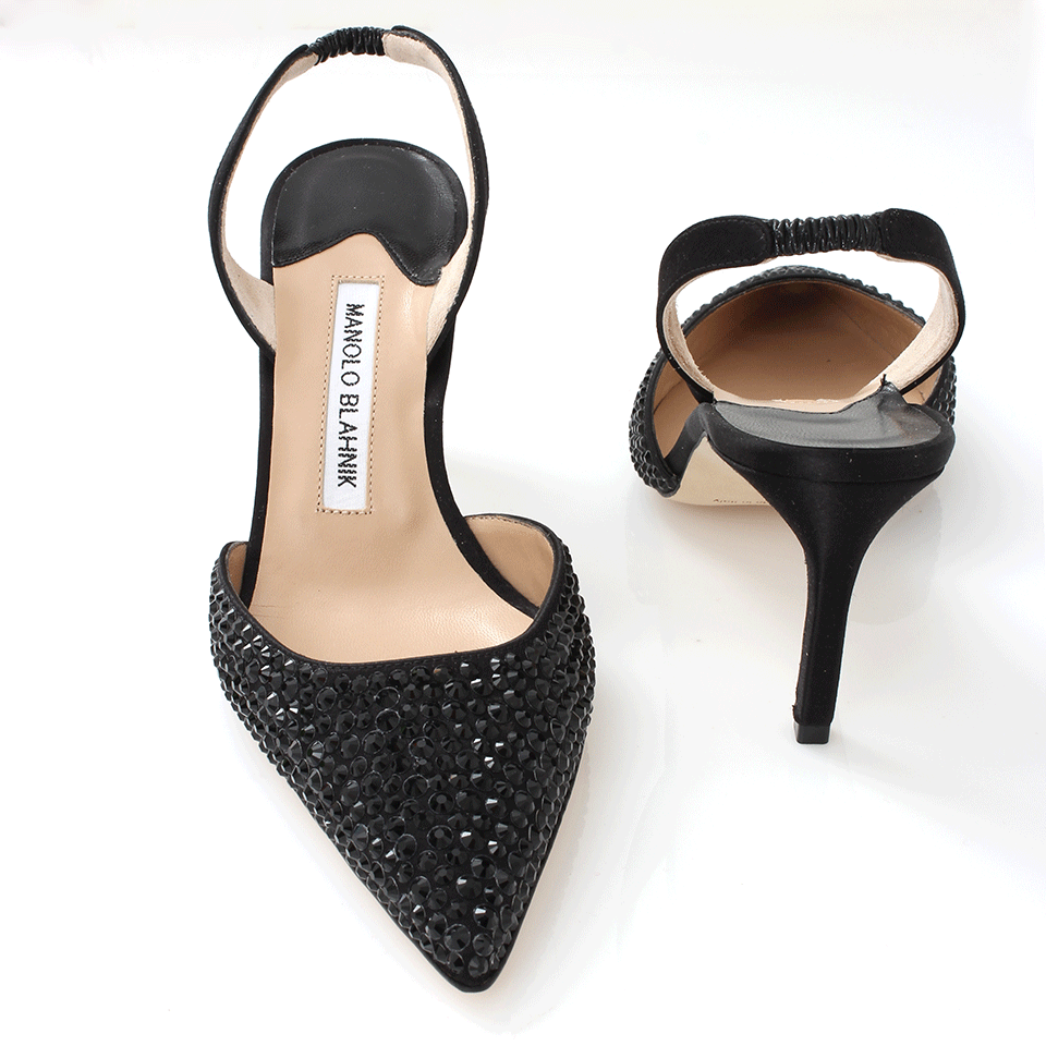MANOLO BLAHNIK-Carolyne Slingback Heels-