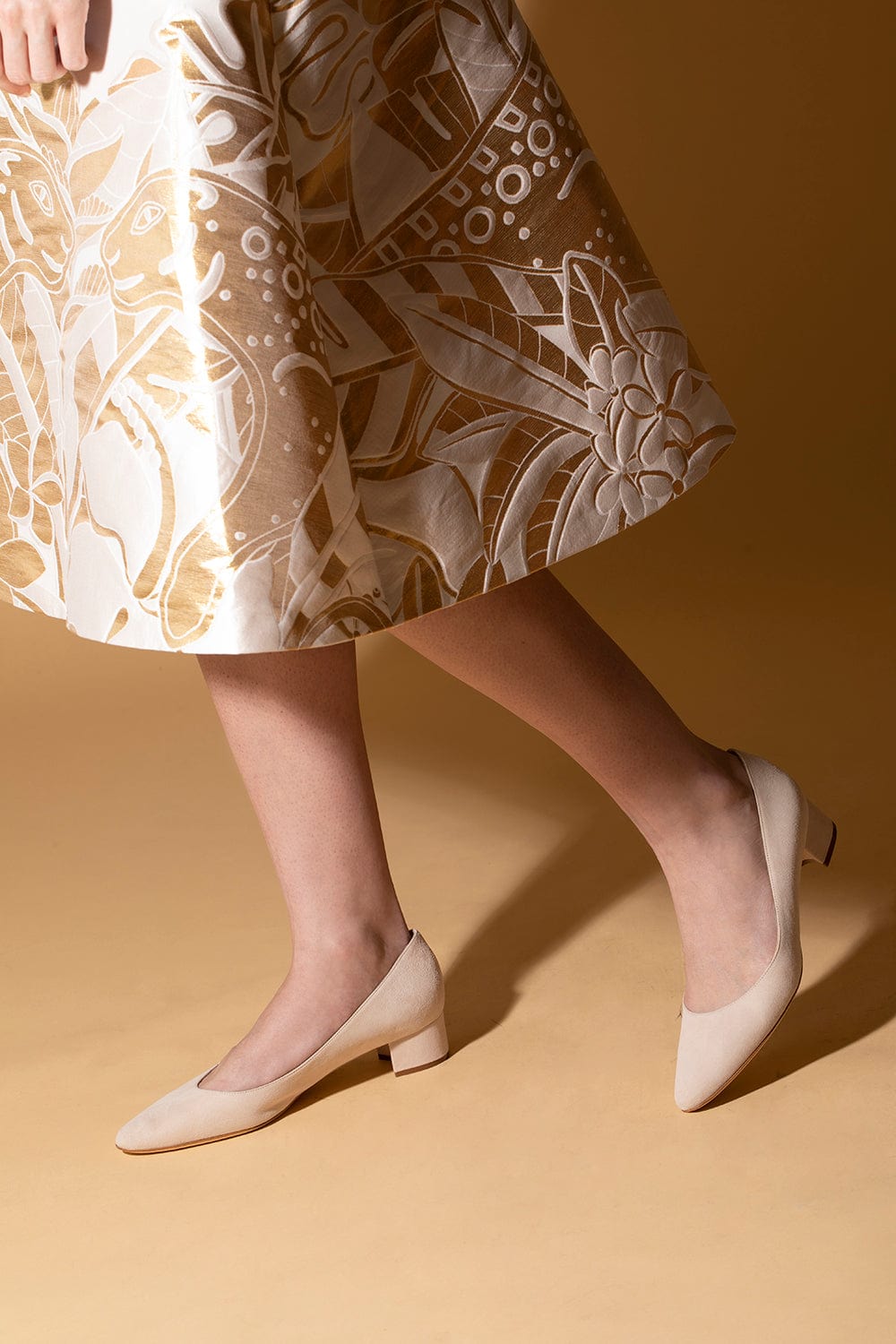 MANOLO BLAHNIK-Listony Samba Tondo Pump - Nude-
