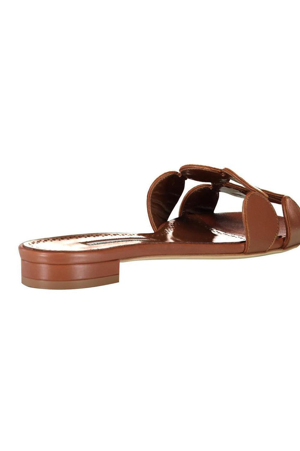  Haribal Flat-MBRWN-36-SHOEFLAT SHOE-MANOLO BLAHNIK 