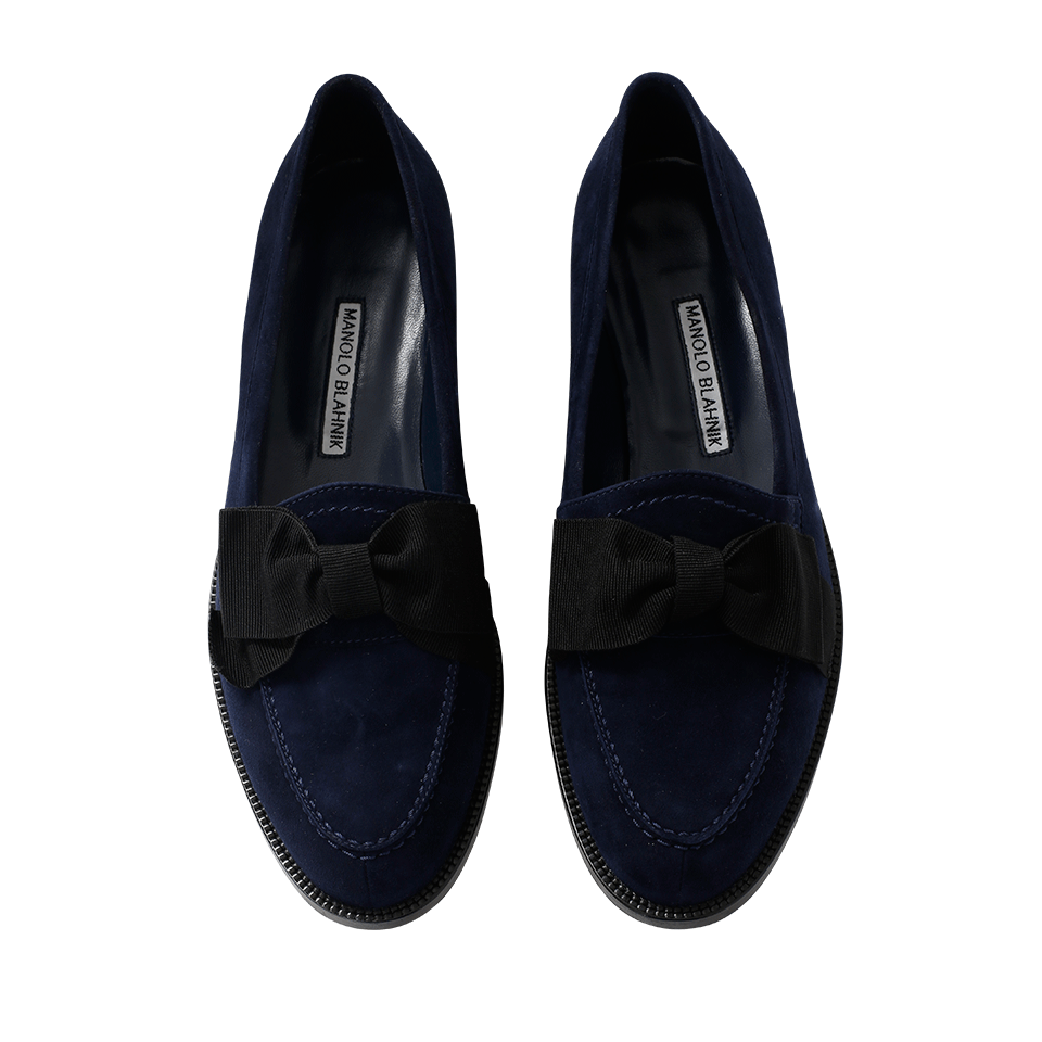 MANOLO BLAHNIK-Aldena Bow Loafer-